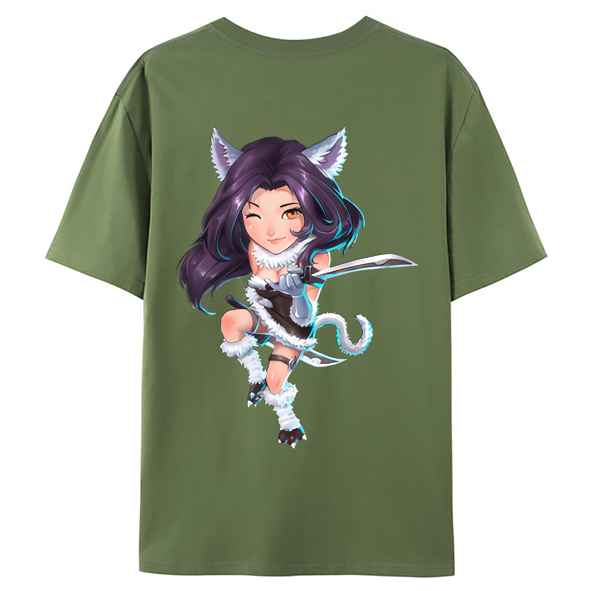（画像用） リーグ・オブ・レジェンド League of Legends LOL 綿100％ メンズ半袖Tシャツ（バックプリント） 通気性